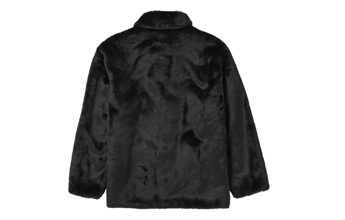 MH923 Supreme 2-Tone Faux Fur Shop Coat | carvaobrasagaucha.com.br