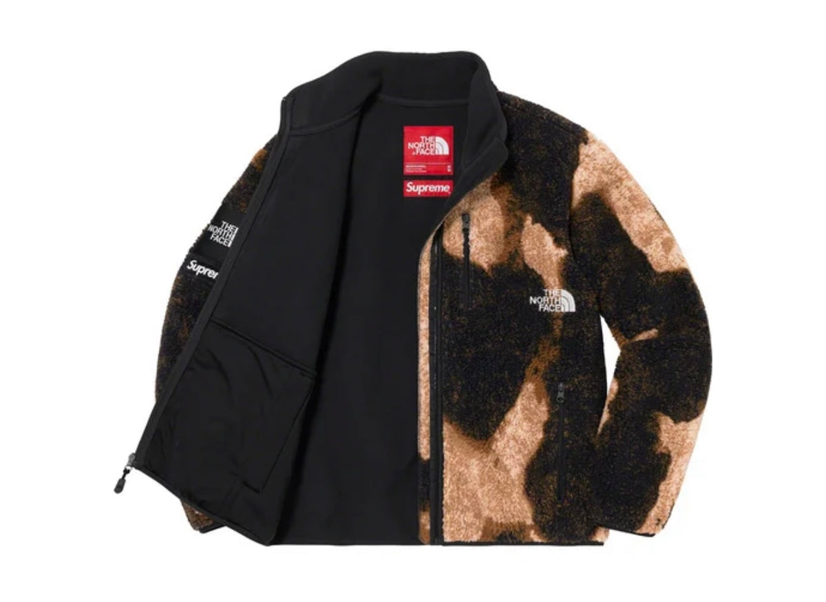 Supreme The North Face Bleached Denim Print Mountain Jacket