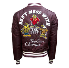 Load image into Gallery viewer, Top Gun MA-1 “TOMCAT” BOMBER JACKET//BURGUNDY