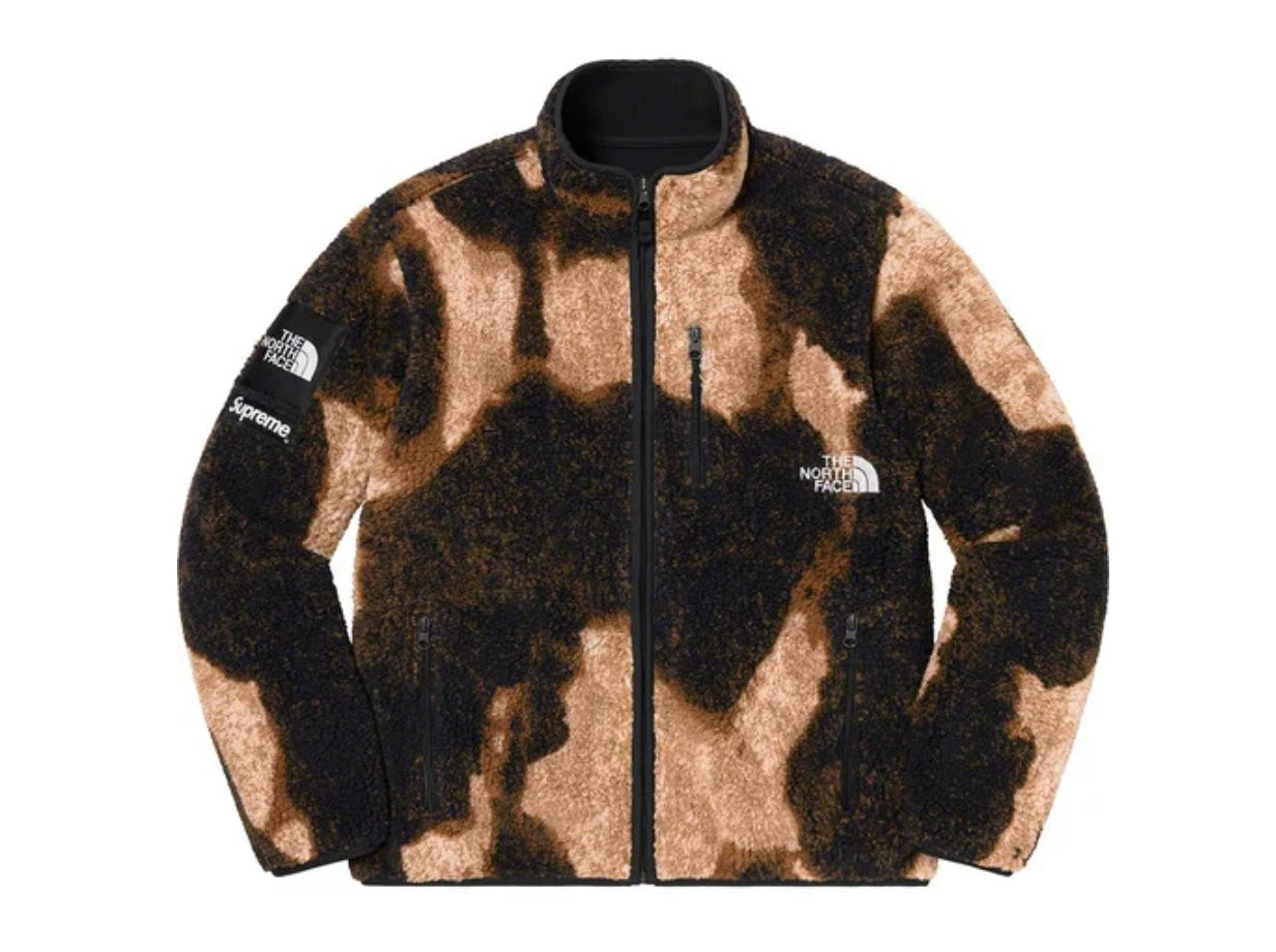 Supreme The North Face Bleached Denim Print Mountain Jacket