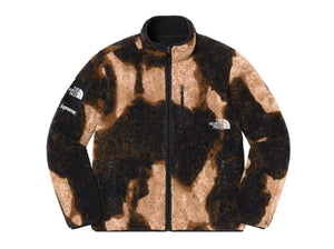 Supreme/ The North Face Bleached Denim Print Mountain Jacket