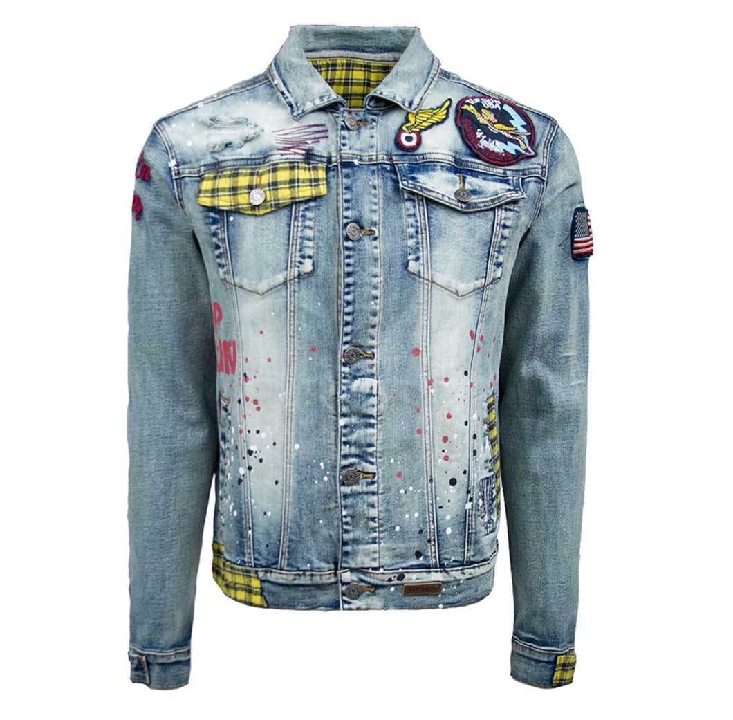 Top Gun Fly 'Em High Denim Jacket